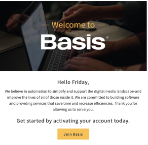 Join Basis email